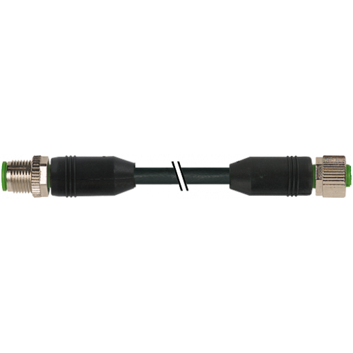 7999-40041-6380015 M12 male 0° / M12 female 0°