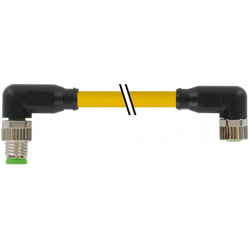 7001-88091-0110060 M8 male 90° / M8 female 90° A-cod.