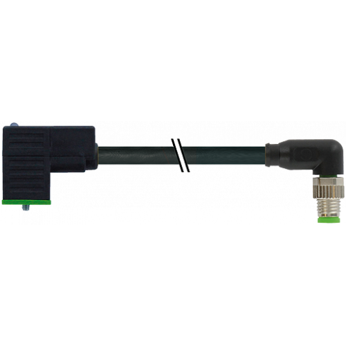 7000-88491-6130030 M8 male 90° A-cod./ MSUD valve plug CI-9.4mm small