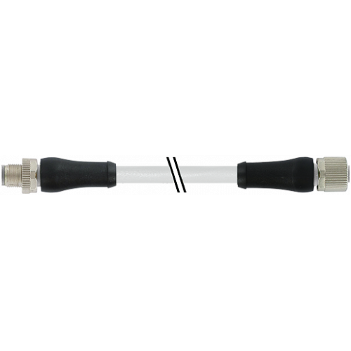 7000-P4241-9662000 M12 Power male 0° / female 0° L-cod.