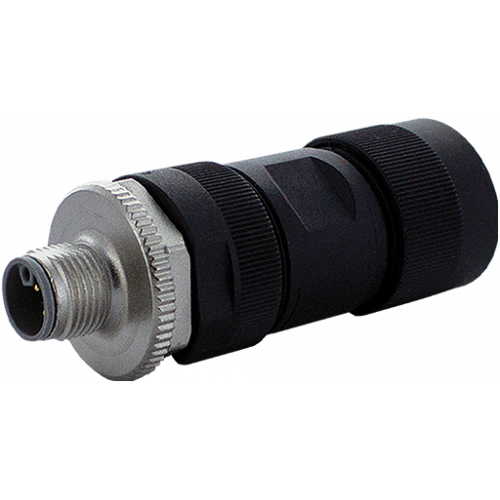 7000-P4591-0000000 M12 male 0° L-coded field-wireable