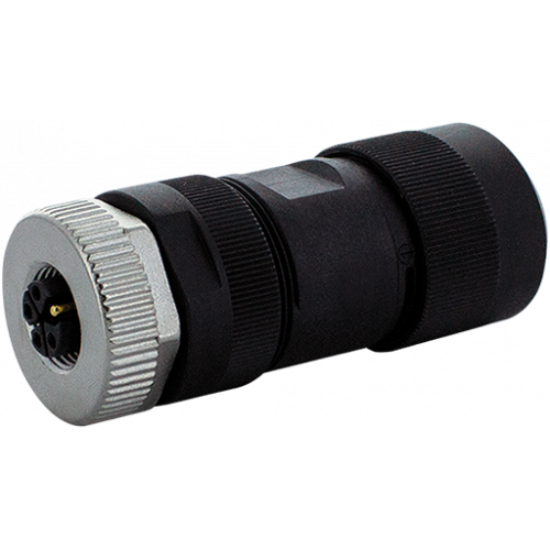 7000-P4611-0000000 M12 female 0° L-coded field-wireable