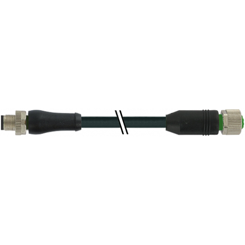 7356-P4801-4440100 M12 Power L-cod. male 0° / M12 A-cod. female 0°