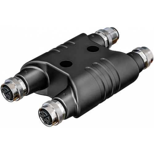 7000-P6902-0000000 H-coupler M12 Power male S-cod. / 3x female S-cod.