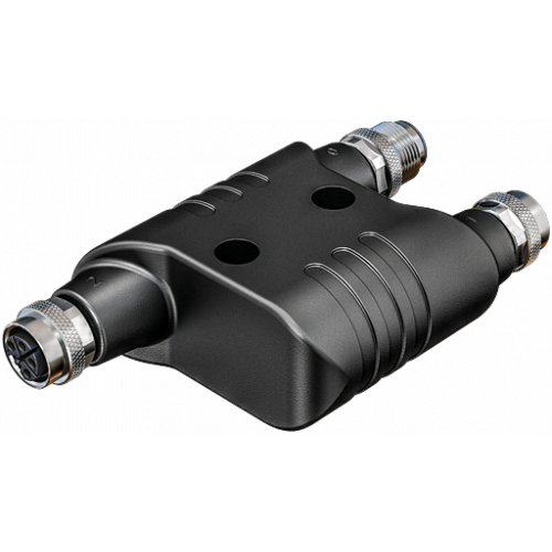 7000-P6903-0000000 h-coupler M12 Power male S-cod. / 2x female S-cod.