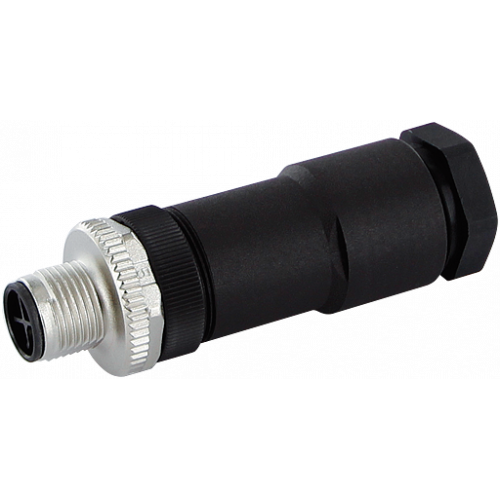 7000-P6391-0000000 M12 male 0° S-coded field-wireable