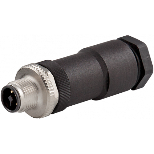 7000-P7391-0000000 M12 male 0° T-coded field-wireable