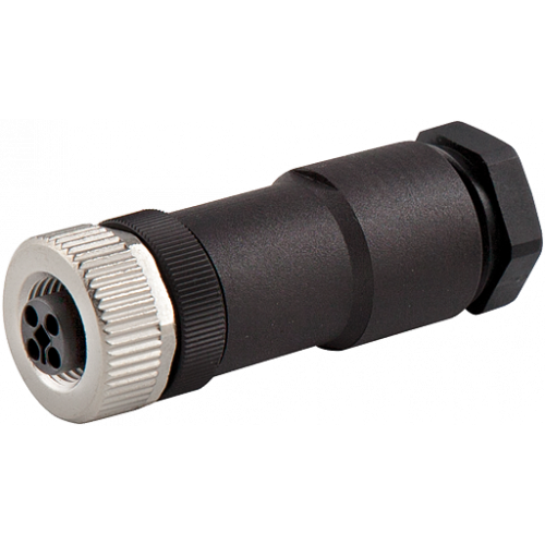 7000-P7411-0000000 M12 female 0° T-coded field-wireable