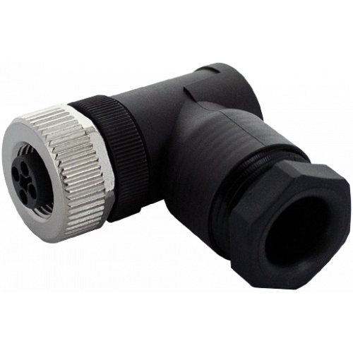 7000-P7421-0000000 M12 female 90° T-coded field-wireable