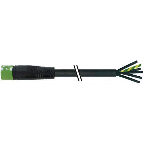 7000-P8121-P842000 MQ15-X-Power female 0° with cable