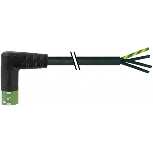 7000-P8232-P220500 MQ15-X-Power female 90°left, with cable