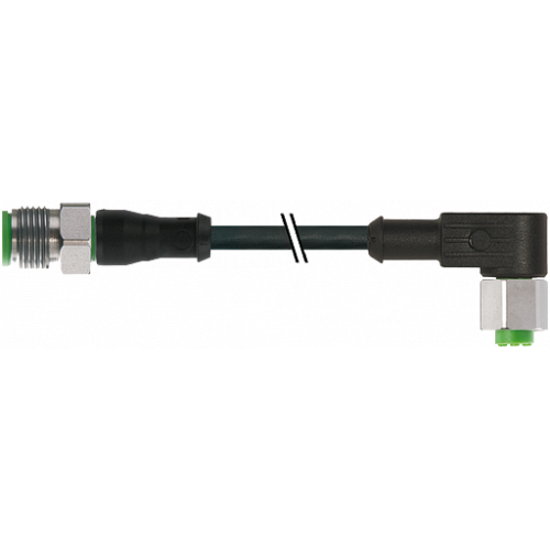 7002-40121-6340150 M12 male 0° / M12 female 90°A-cod. V2A