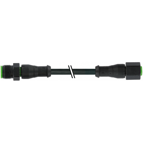 7003-40028-8280030 M12 male 0° / M12 female 0° A-cod. V4A