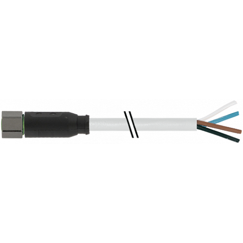 7004-08061-2110150 M8 female 0° A-cod. with cable V4A