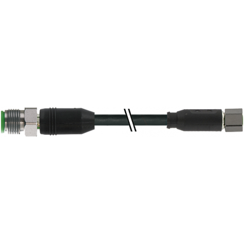 7004-43301-6400030 M12 male 0° / M8 female 0° A-cod. shielded V4A