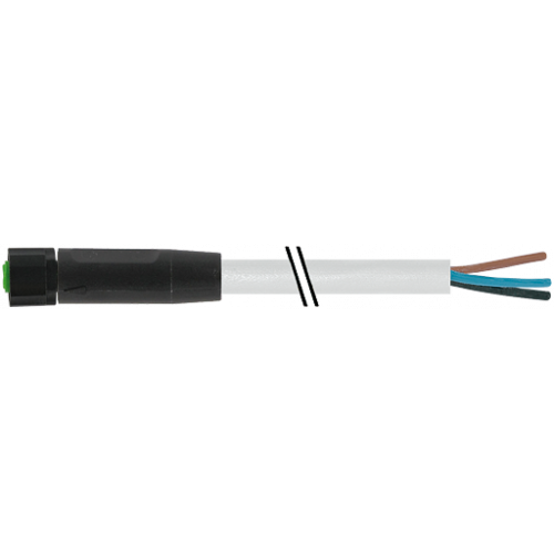7005-08041-2301000 M8 female 0° A-cod. with cable Lite