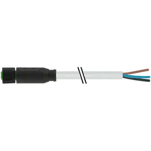 7005-08061-2110500 M8 female 0° A-cod. with cable Lite