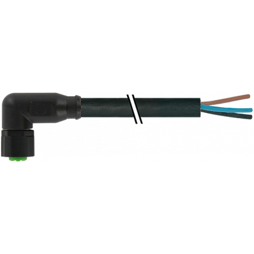 7005-08081-6300300 M8 female 90° A-cod. with cable Lite