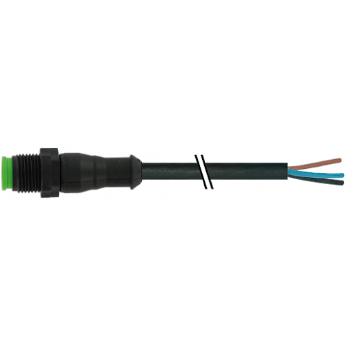 7005-12001-6130150 M12 male 0° A-cod. with cable Lite