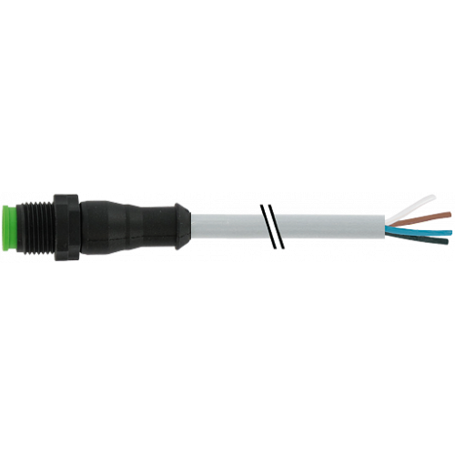 7005-12021-2140200 M12 male 0° A-cod. with cable Lite
