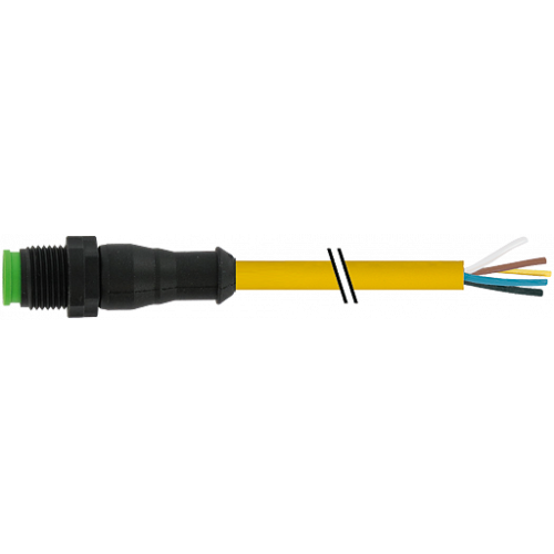 7005-12041-0550100 M12 male 0° A-cod. with cable Lite