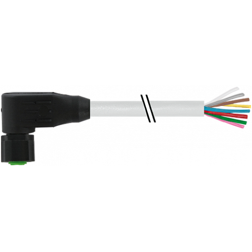 7005-17061-2070500 M12 female 90° A-cod. with cable Lite