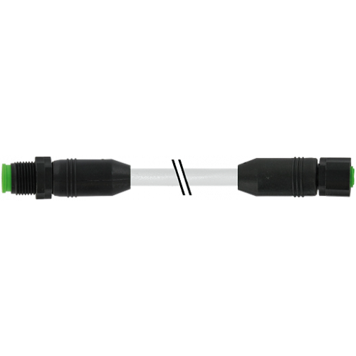 7005-48002-2080300 M12 male 0° / M12 female 0° A-cod. Lite