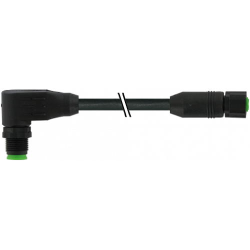 7005-48031-6070400 M12 male 90° / M12 female 0° A-cod. Lite