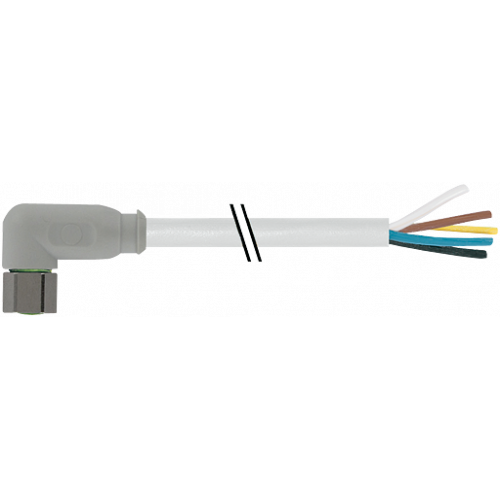 7014-08101-2110150 M8 female 90° A-cod. with cable F&B