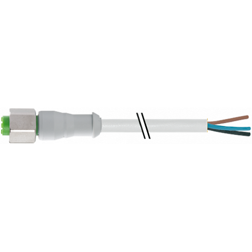 7014-12181-2131000 M12 female 0° A-cod. with cable F&B