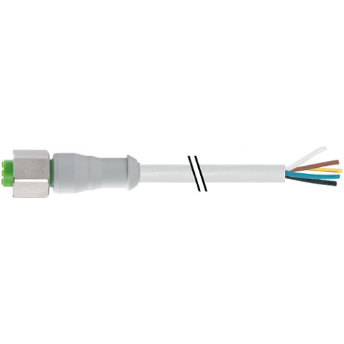 7014-14381-2150500 M12 female 0° B-cod. with cable F&B