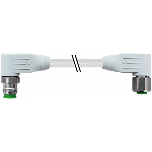 7014-46061-5220030 M12 male 90° / M12 female 90° A-cod. shielded F&B