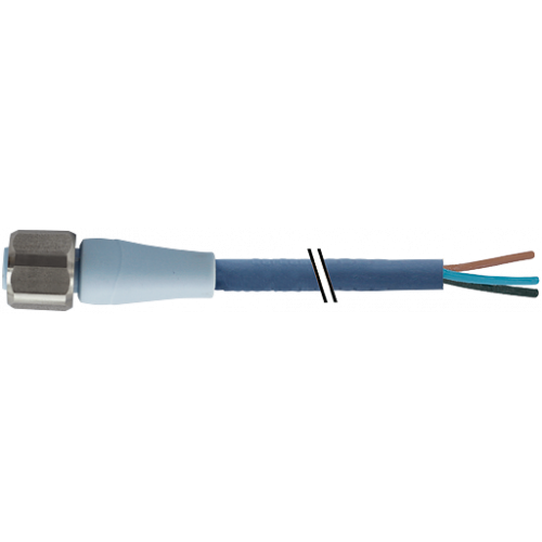 7024-12181-3151000 M12 female 0° A-cod. with cable F&B Pro