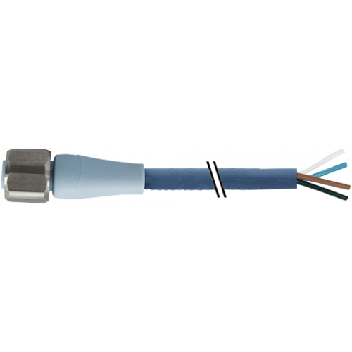 7024-12221-3210100 M12 female 0° A-cod. with cable F&B Pro