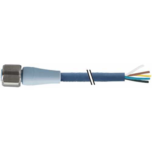 7024-12241-3390150 M12 female 0° A-cod. with cable F&B Pro