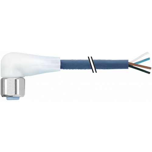 7024-12421-3210150 M12 female 90° A-cod. with cable LED F&B Pro