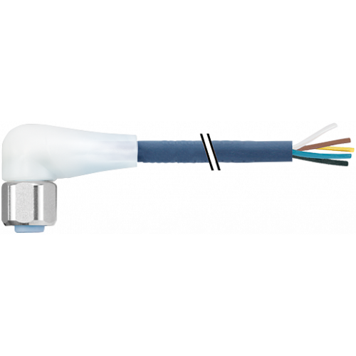 7024-12441-3390150 M12 female 90° A-cod. with cable LED F&B Pro