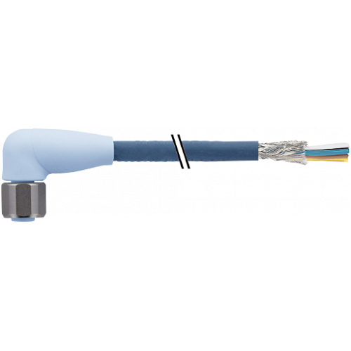 7024-13281-3720150 M12 female 90° A-cod. with cable shielded F&B Pro