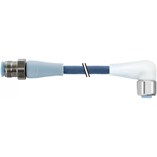 7024-40341-3210015 M12 male 0° / M12 female 90° A-cod. LED F&B Pro