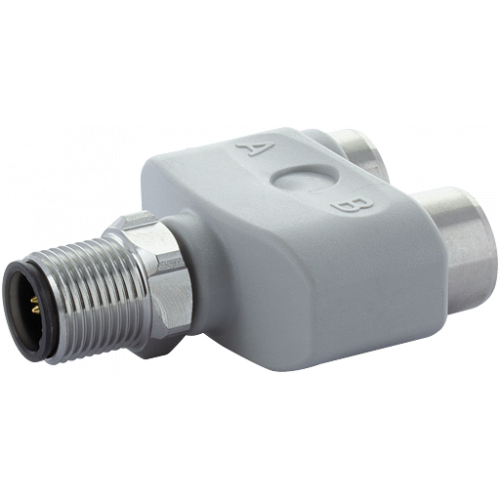 7024-41131-0000000 T-Coupler M12 male 5pol./2x female 4pol. F&B PRO