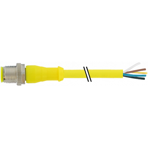 7030-12041-1260300 M12 male 0° A-cod. with cable AIDA