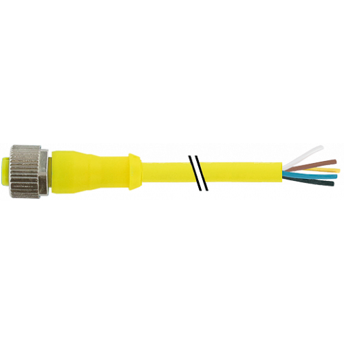 7357-12241-0580200 M12 female 0° with cable AIDA
