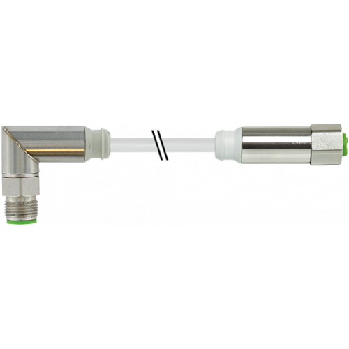 7044-40201-3360300 M12 Steel male 90° / M12 female 0° A-cod.
