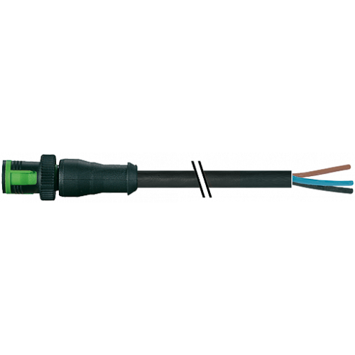 7050-12001-6130500 MQ12 male 0° A-cod. with cable
