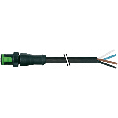7050-12021-6140150 MQ12 male 0° A-cod. with cable