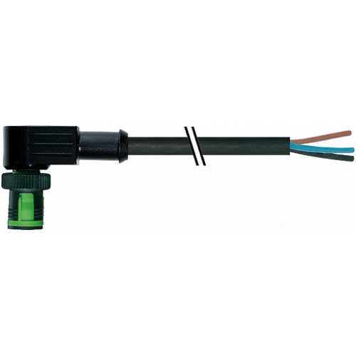 7050-12081-6130200 MQ12 male 90° A-cod. with cable