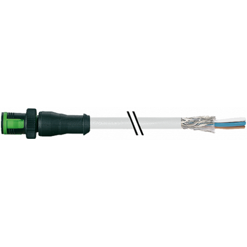 7050-13102-2410030 MQ12 male 0° A-cod. with cable
