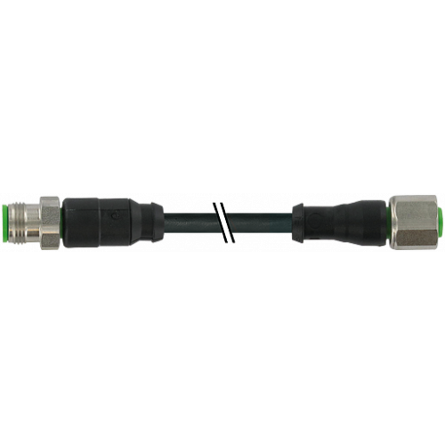 7072-40021-7370030 M12 Xtreme male 0° / M12 female 0° A-cod.