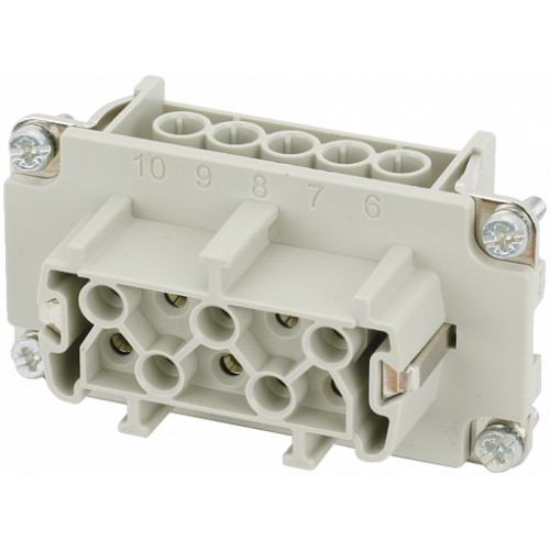 70MH-EB010-ES03020 B10 female 10-pole, screw t., 500 V, 16 A