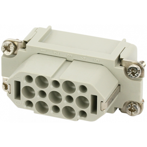 70MH-EB015-BC01010 A10 female 15-pole, crimp t., 250 V, 10 A